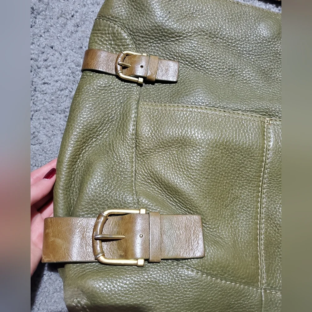 Michael Kors Green Leather Tote